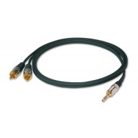 DAXX J45-11 Аналоговый аудио кабель Mini-Jack - 2RCA (AUX) 1,1m 