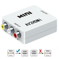 Видеоконвертер Cablesplus (вход Video + Audio L/R RCA - выход HDMI) 5-985
