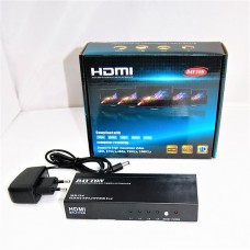 Сплиттер HDMI 1,3 1080P, FULL HD, 3D 1 вход -4 выхода, c усилителем, DC 5v