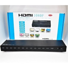 Разветвитель HDMI 1,3 1080P, FULL HD, 3D 1 вход -12 выходов (активный c усилителем)