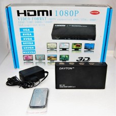 Коммутатор HDMI 1,3 1080P, FULL HD 3 входа -1 выход (активный c усилителем)