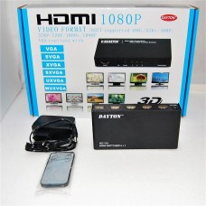 Коммутатор HDMI 1,3 1080P, FULL HD 4 входа -1 выход (активный c усилителем)