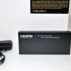 Коммутатор HDMI 1,3 1080P, FULL HD 3 входа -1 выход ORIGINAL (активный c усилителем)