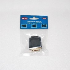 Переходник шт.DVI (24 + 5) - гн.HDMI plastic -gold