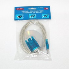 Шнур шт.DB9(COM-port RS232) - USB AM (одна микросхема) + установочный диск 1.5 м