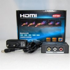 Конвертер  вход HDMI 1.3 - выход RCA (video) + 2*RCA L/R + 3,5 stereo (audio) NTSC и PAL DC 5v