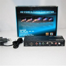 Конвертер вход HDMI - выход VGA - YPbPr (video) + 2*RCA - S/PDIF OPTICAL (audio) DC 5v