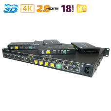 HDMI 2.0 матрица 6x6 с удлинением по UTP с HDBase-T / Dr.HD MA 666 FBT 70																																																																												