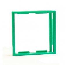 Рамка-переходник для розеток 50х50 на 45х45, зеленая