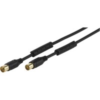Антенный кабель 100db Vivanco 48124 чёрный 1,5 метра