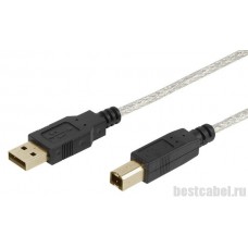 Кабель Vivanco 45201 USB 2.0 (серт.) А->В, 3.0 м