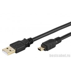 Кабель Vivanco 45213 USB 2.0 А -> mini USB 1.5 м