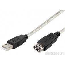 Удлинитель Vivanco 45222 USB 2.0 AM - AF, 0.75 м